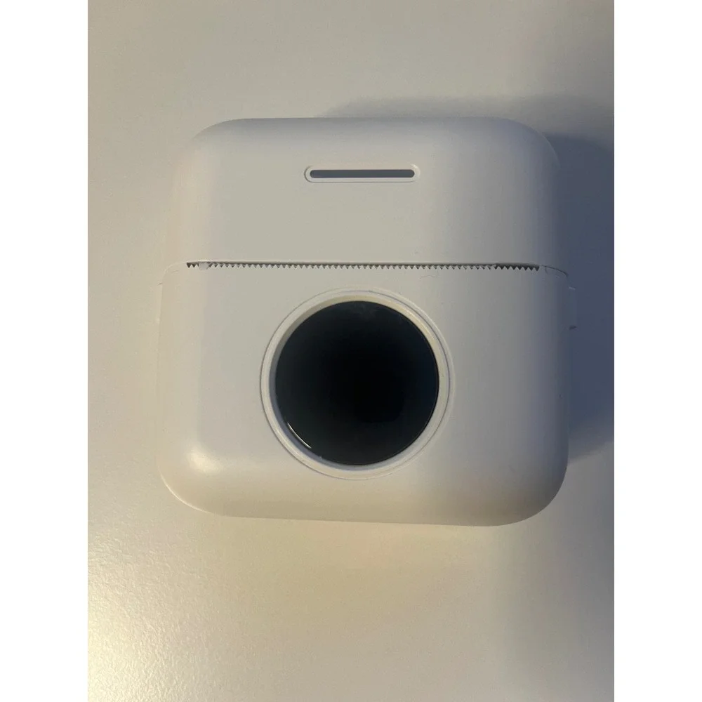 White Portable Bluetooth Mini Printer Thermal Paper Photo Label Maker New